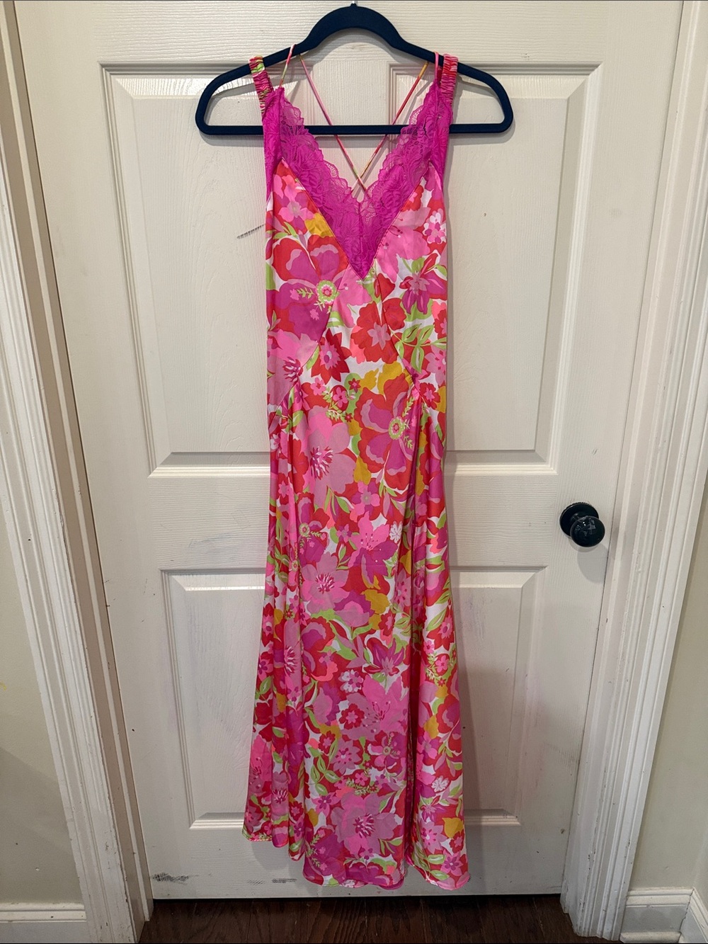 Free People “All A Bloom” neon floral maxi dress, XS - Picture 3 of 10